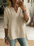 Casual Linen And Cotton Shirt