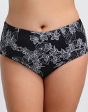 Black Pattern Hipster Brief