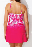 Aubade Cup Sized Tie Front Underwire Tankini with Sorbet Side Slit Skirt