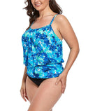 Water Orchid Lightweight Blouson Tankini Set
