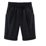 Plus Size Pockets Casual Shorts