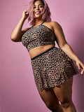 Leopard Floral Mesh Swimwear
