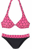 Print Bandage Halter Bikini
