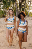 Bloomington Cut Back Crop Bikini Set