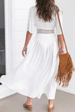 Crochet Trim Long Tunic