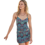 Ruched Swim Floral Print Tankini Set Swimsuit