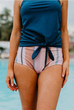 Tie Front Blouson Tankini