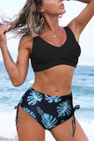 Printed High Waist Two Pieces
