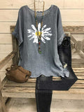 Short Sleeve Printed Crewneck Shirt