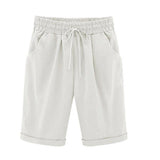 Color Plus Size Pockets Beach Wear Casual Shorts