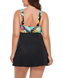 Multi Lace-Up V-Neck Swimdress