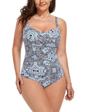 Mint Medallion Sweetheart One Piece Swimsuit