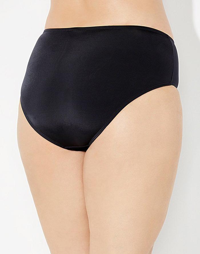 Black Mid Waist Brief