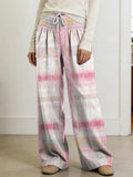 Women's Geometry Color Splicing Gradient Art Print Casual Pants