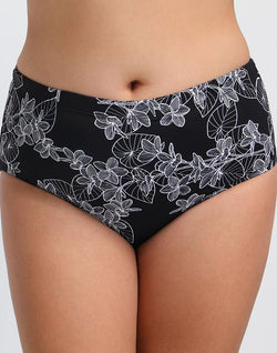 Black Pattern Hipster Brief