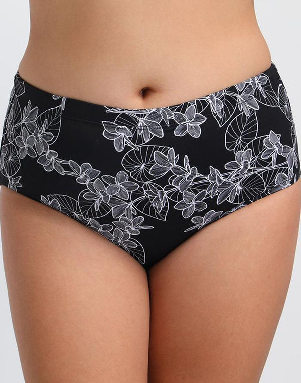 Black Pattern Hipster Brief