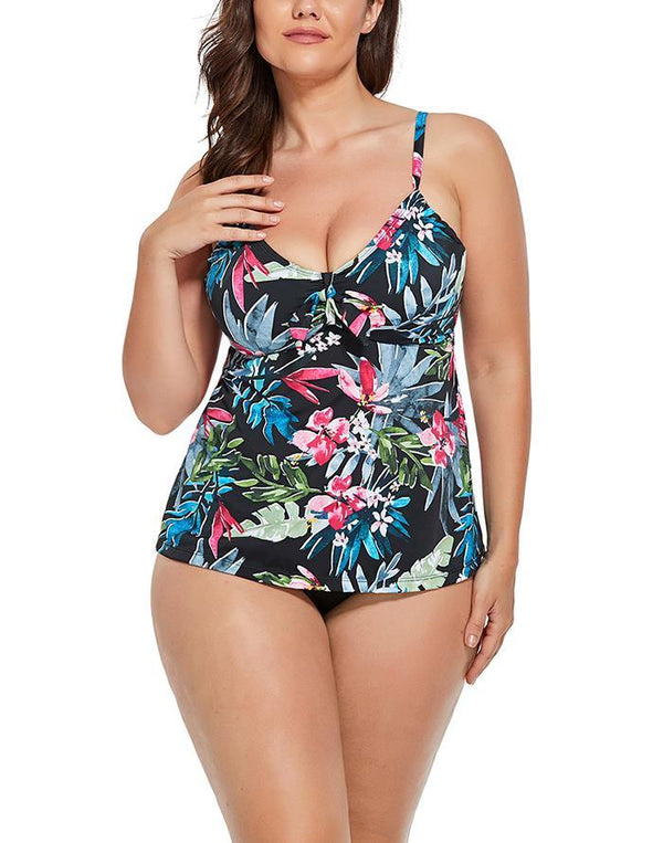 Belize Tie Front Underwire Tankini Set