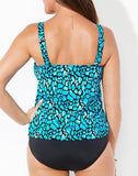 Water Cube Flared Tankini Set
