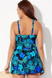 High Neck Wrap Swimdress