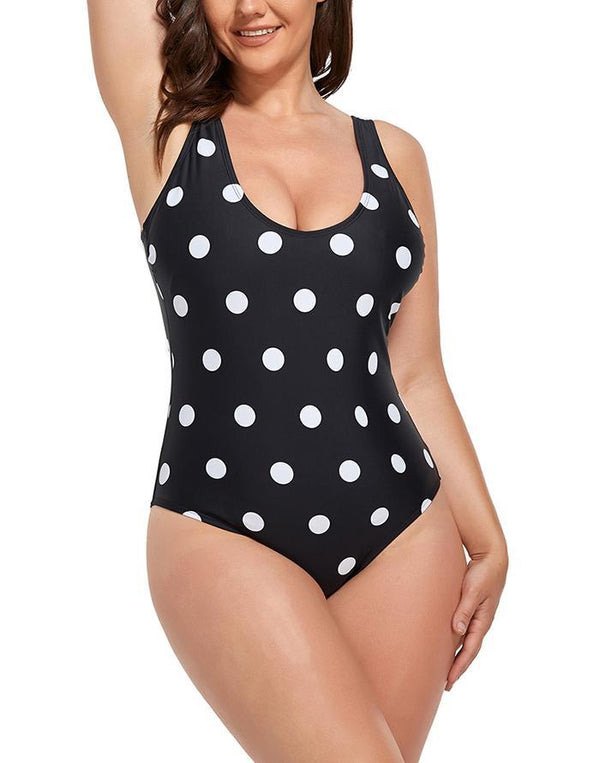Polka Dot One Piece Swimsuit