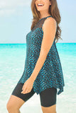 Mesh Inset Tankini Set
