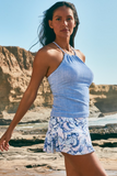 Island Cays Abalone High-neck Tankini Set