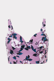 Lavender Purple Floral Cut  & Sew Bikini Set