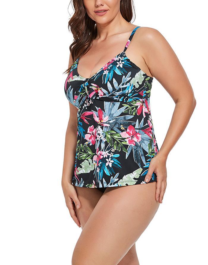 Belize Tie Front Underwire Tankini Set