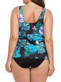 Blue Green Palms Classic Tankini Set