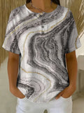 Women's Vintage Pattern Art Print Casual Cotton Shirt