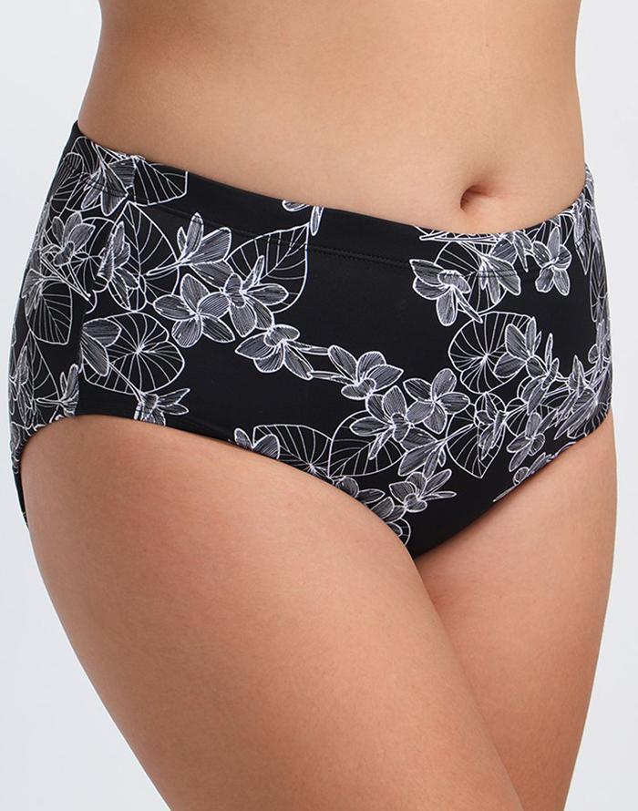 Black Pattern Hipster Brief