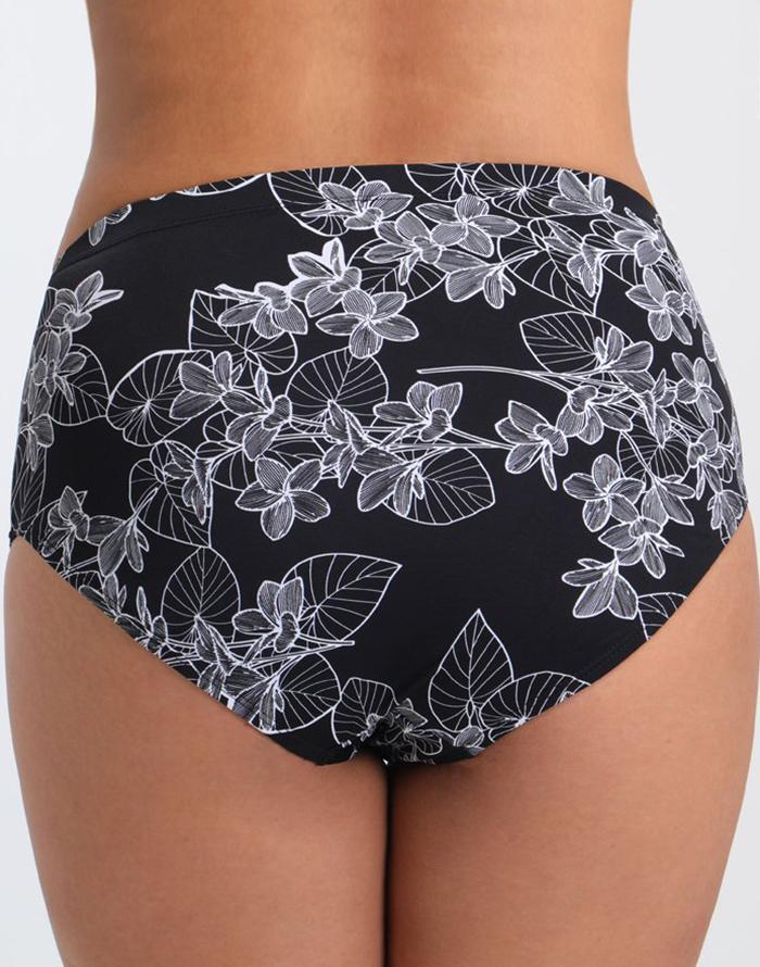 Black Pattern Hipster Brief