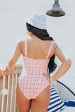 Lake Days Seersucker One Piece Swimsuit