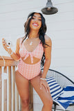 Lake Days Seersucker One Piece Swimsuit