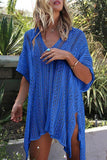 See-through Crochet Hollow Irregular Cover Up