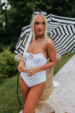 Polka Dot Surfrider Out One Piece Swimsuit
