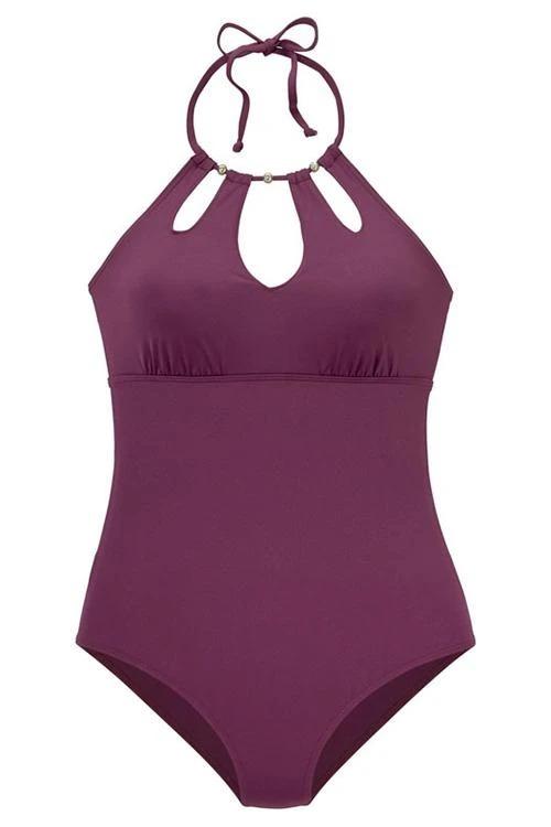 Halter Hollow One Piece