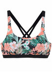 Ethnic Floral Print Bikini