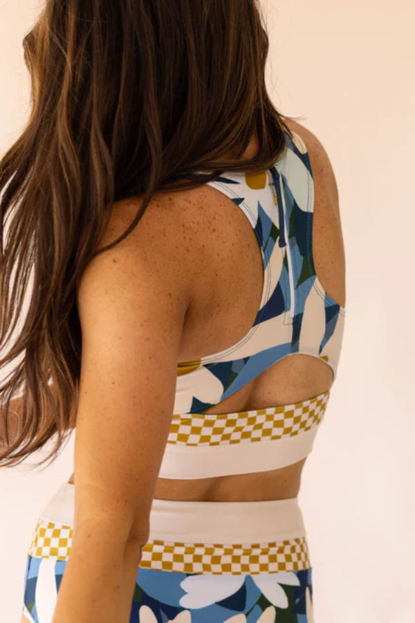 Bloomington Cut Back Crop Bikini Set