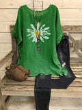 Short Sleeve Printed Crewneck Shirt