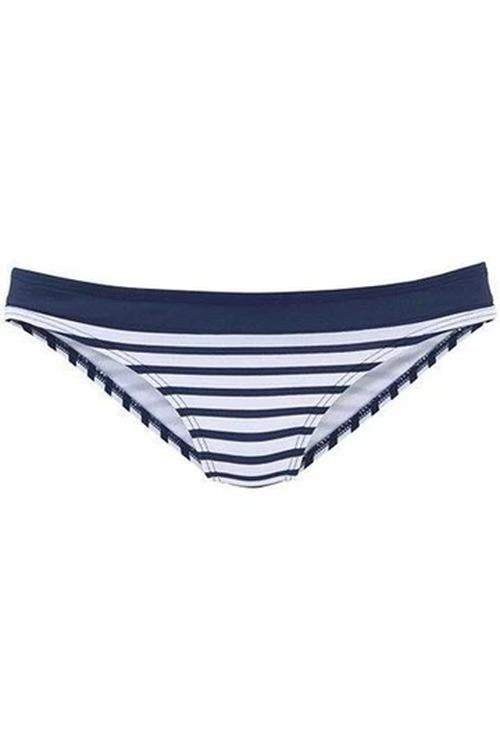 Striped Print Two Piece Bikini