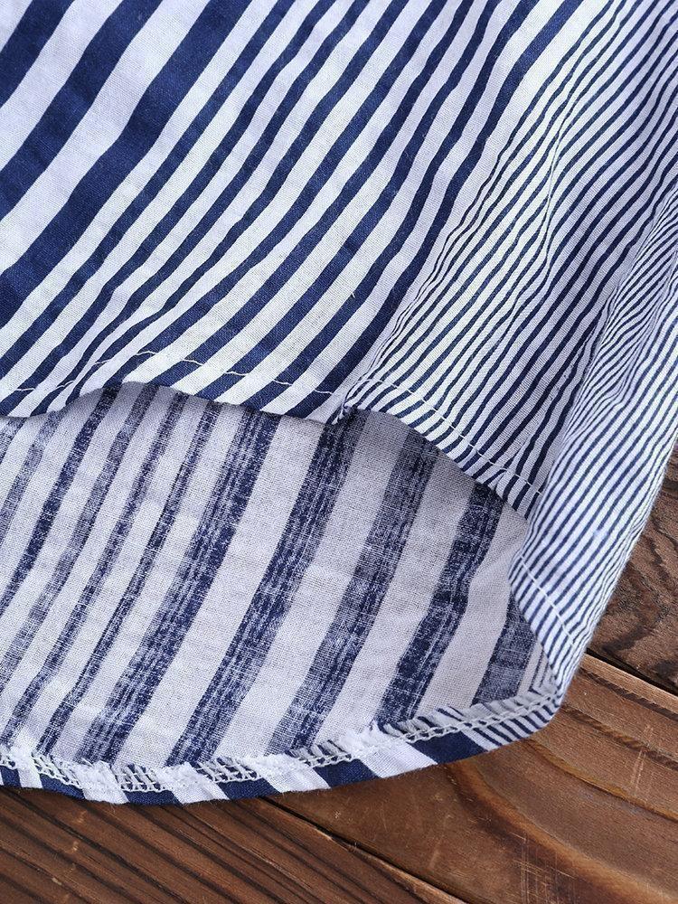 Striped Shirt Long Sleeve Oversized Shirt