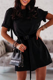 Casual T-Shirt Dress With Belt
