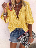 Solid Color Button Up Shirt