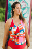 Vintage Beach Wear Two Pieces Tankini Sets