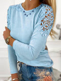 Crew Neck Long Sleeve Shirts & Tops